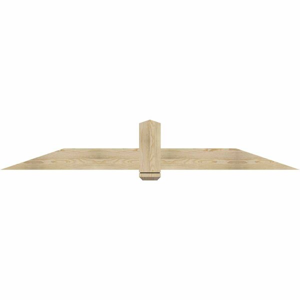 Ekena Millwork Eugene Rough Sawn Timber Gable Bracket, Douglas Fir, 84"W x 14"H x 2"D x 6"F, 4/12 Pitch GBW084X14X0206EUG00RDF - main